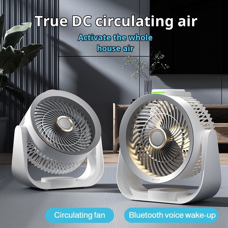 Smart Home Office - Ventilador de Escritorio Inteligente con Luz