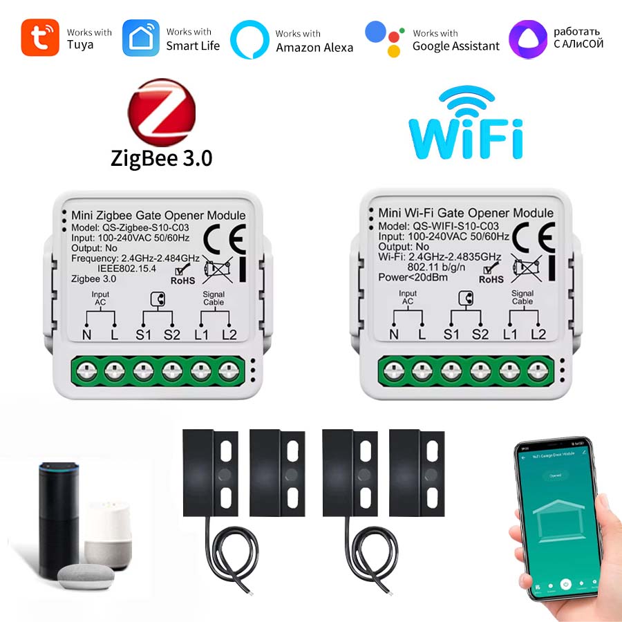 Smart Home Yandex - Tuya-interruptor inteligente para puerta de garaje,