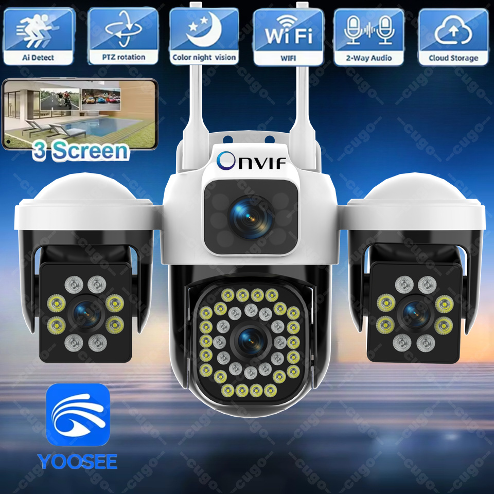 Smart Home Kamera Outdoor - Cámara IP WiFi para exteriores, 15MP,