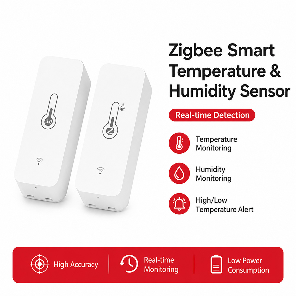 Smart Home Yandex - Sensor de Temperatura y Humedad Zigbee,