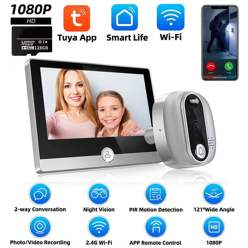 Smart Home Wiser - Tuya 1080P WiFi timbre de puerta