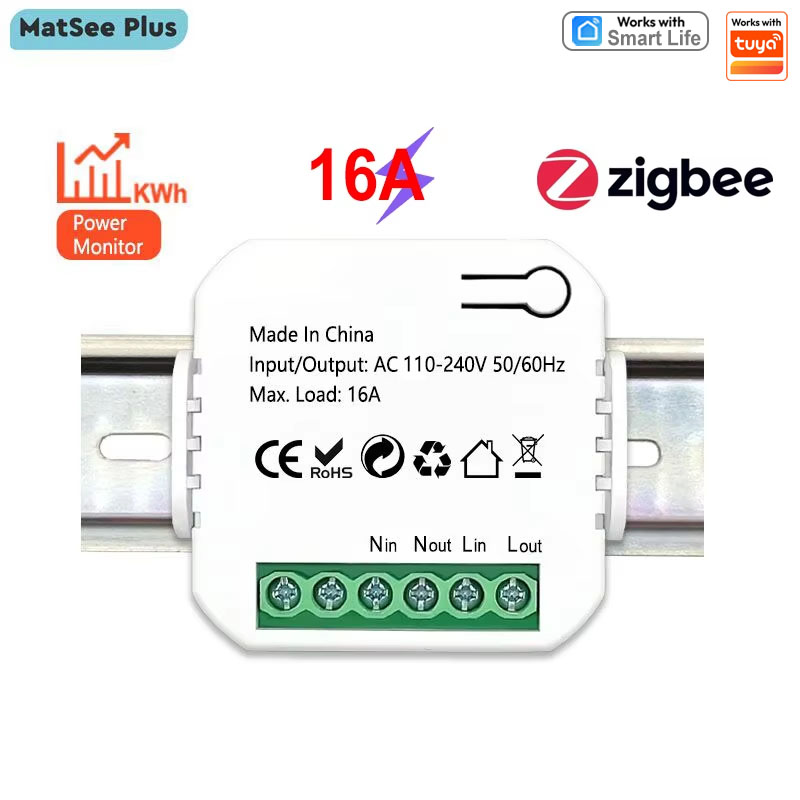 Smart Home Miniature - Interruptor Inteligente ZigBee con Monitor de