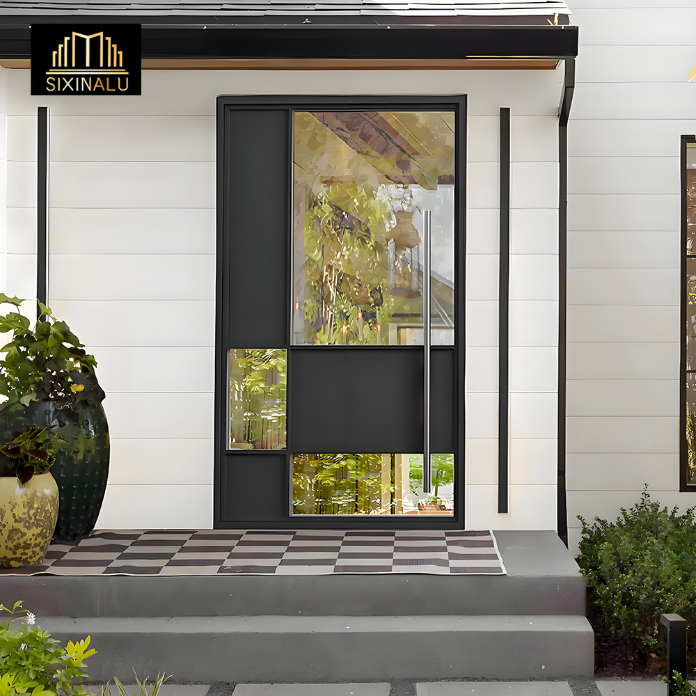 Smart Home Interior - Sixinalu-puerta pivotante central oscilante con cerradura