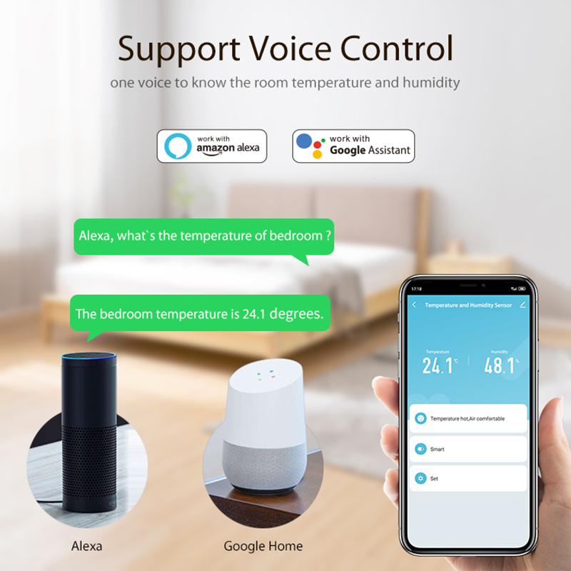 Sensor de temperatura y humeda - Smart Home Interior reseña y precio