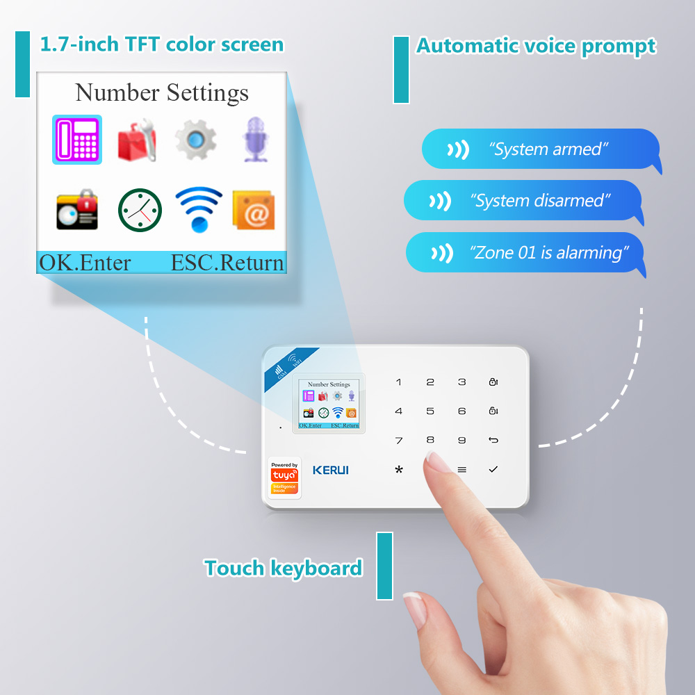 KERUI W181 Panel de sistema de - Smart Home Kit reseña y precio