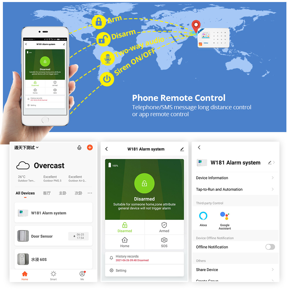KERUI W181 Panel de sistema de - Smart Home Kit reseña y precio