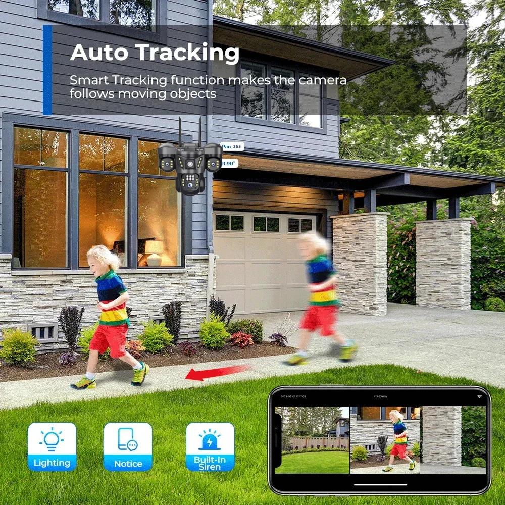 Cámara IP WIFI de 15MP y 8K, T - Smart Home Kamera Outdoor reseña y precio