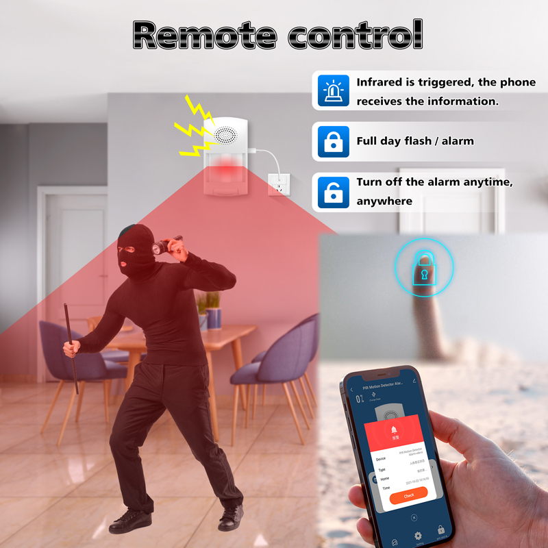 Tuya-Sensor de alarma antirrob - Smart Home Wiser reseña y precio